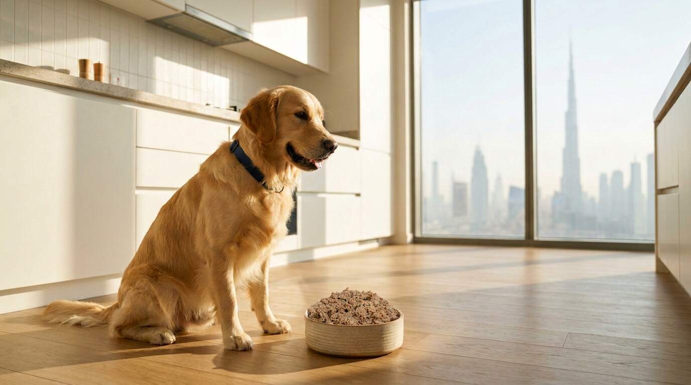 Wunderdog makes fresh dog food locally in Dubai with secured supply.